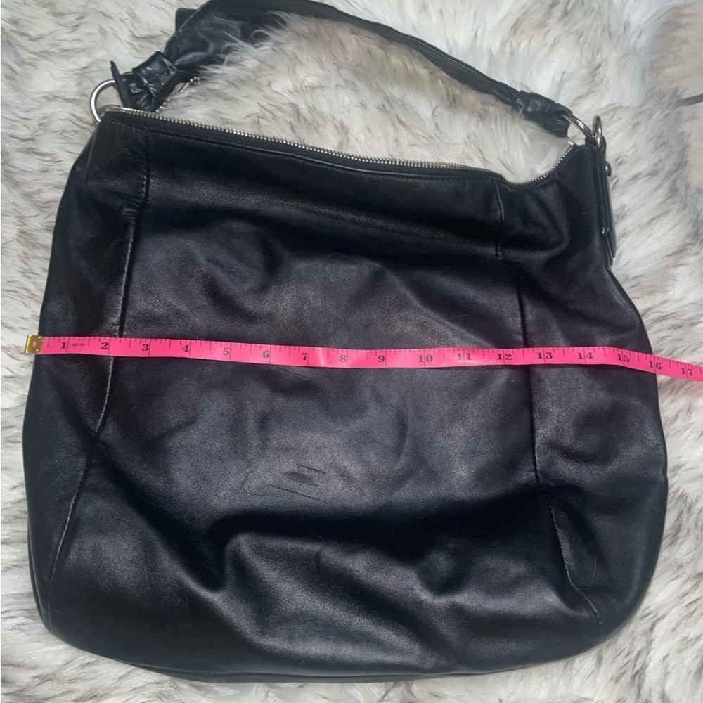 Vintage Coach🖤Black hobo bag slouch purse work bag travel bag - Picture 10 of 14